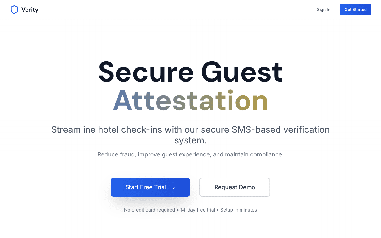 Verity - Full-stack application development project showcase